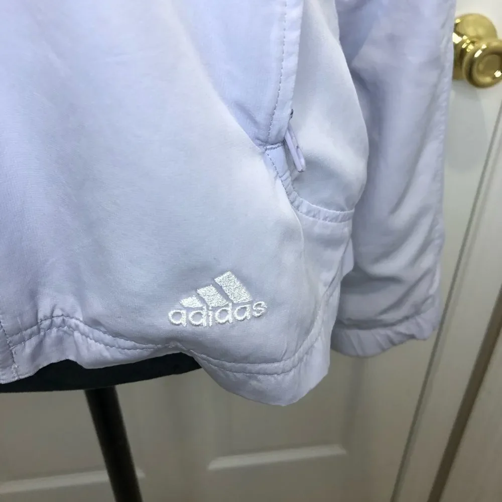 Adidas lavender light weight mesh lined jacket - Picture 4 of 13